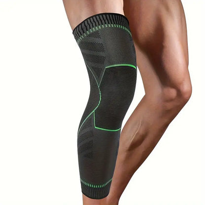 Genouillère longue et manchon de compression pour jambe complète pour hommes et femmes