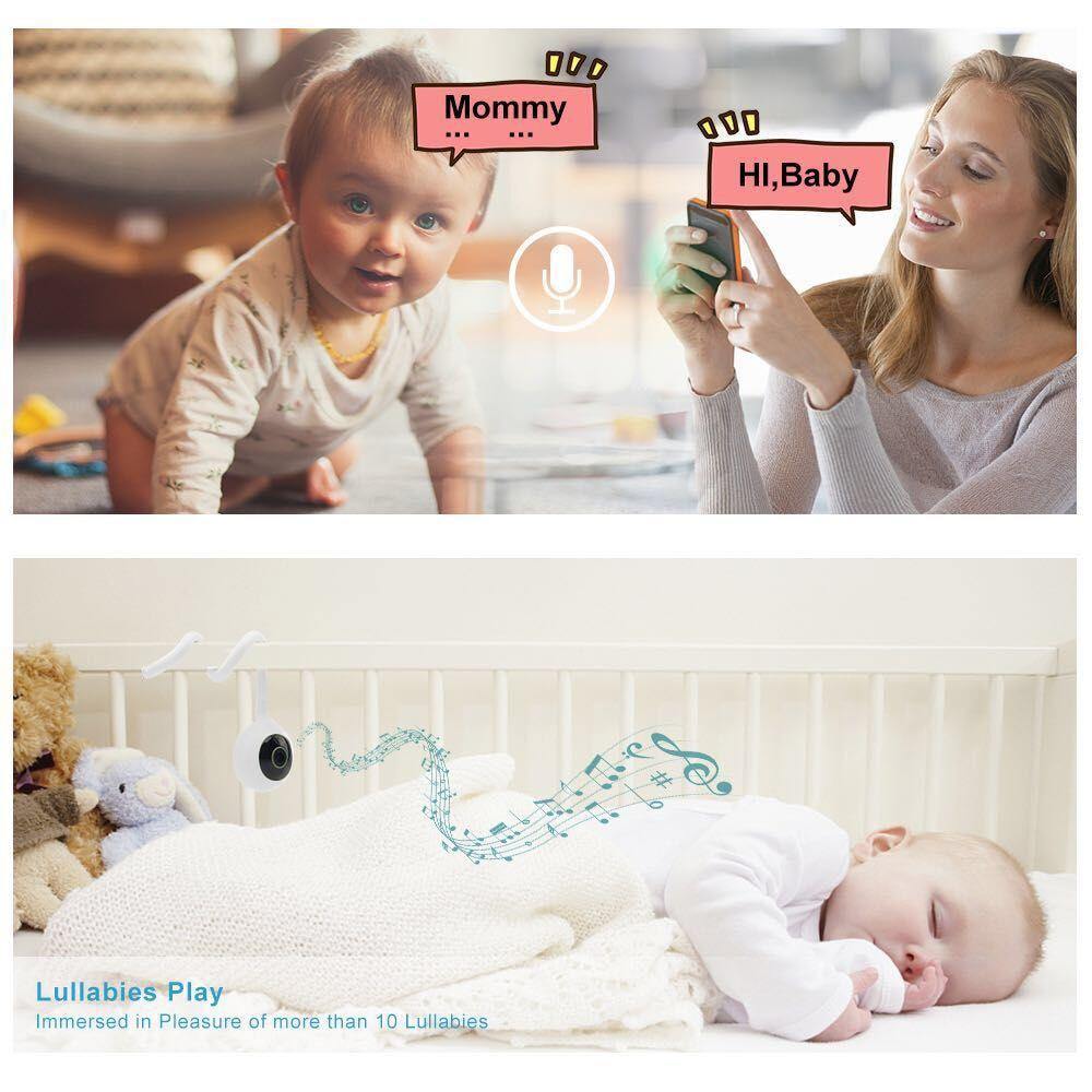 BabySense™ | Caméra de surveillance de sécurité multifonctionnelle pour bébé avec détection de température et d'humidité